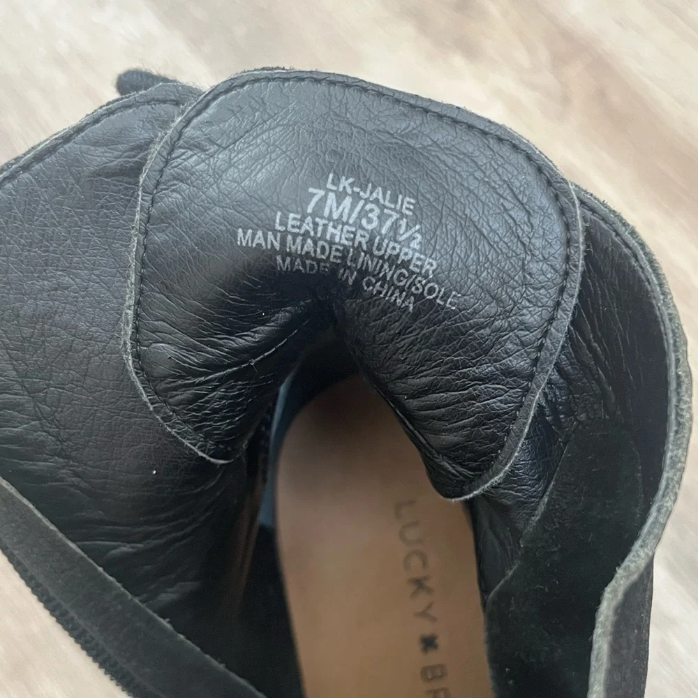 Lucky Brand Black Leather Booties - Picture 6 of 6
